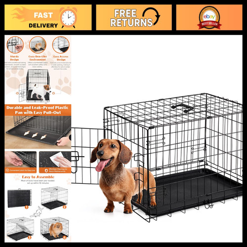 Foldable dog crate - 30", for